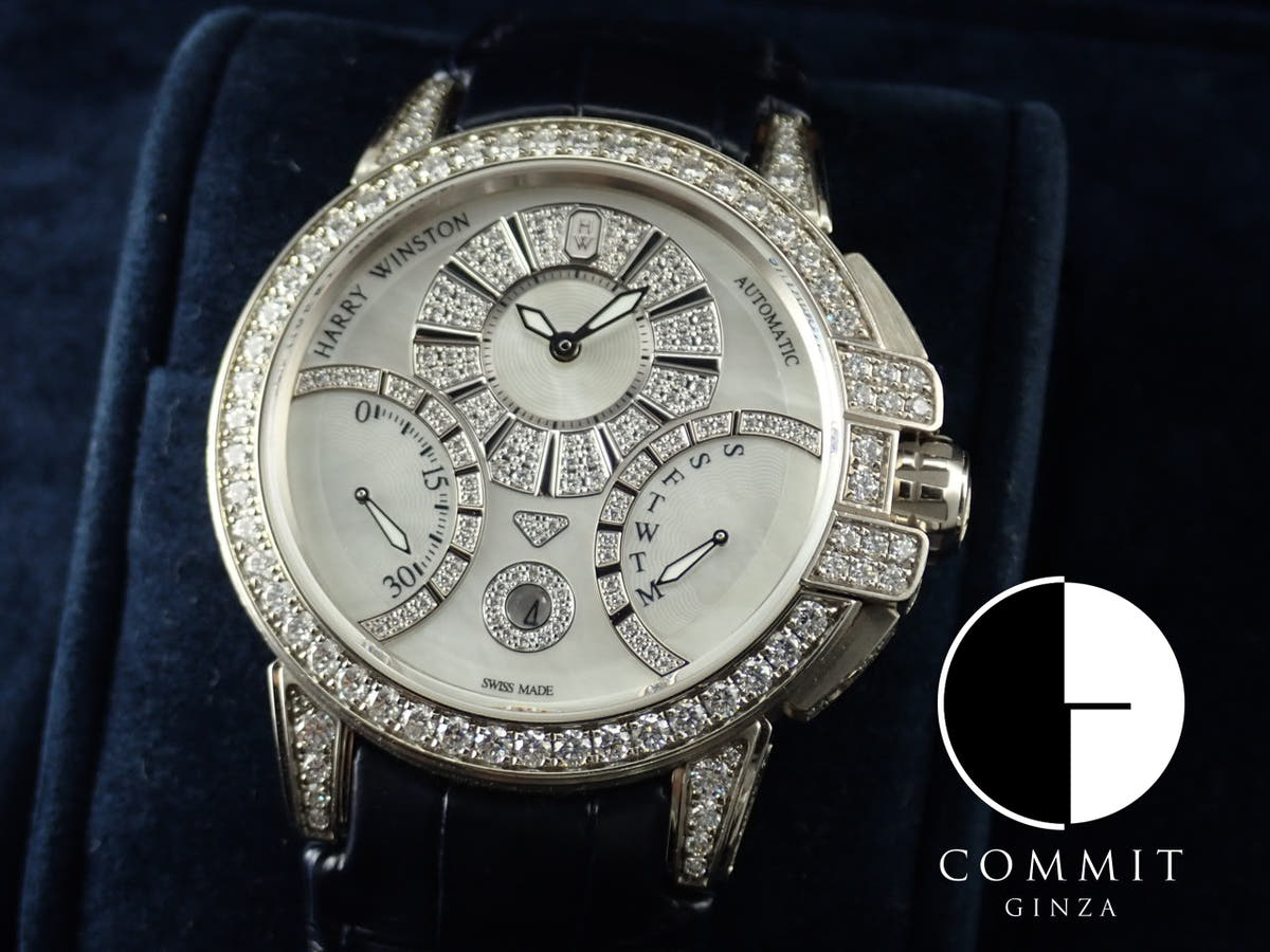 ハリーウィンストン オーシャン Ref.OCEABI42WW002 シェル文字盤 中古 ocean-9