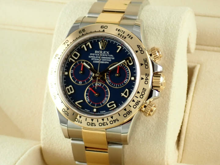 Rolex Daytona Ref. 116503 Stainless Steel/Yellow Gold Blue Dial
