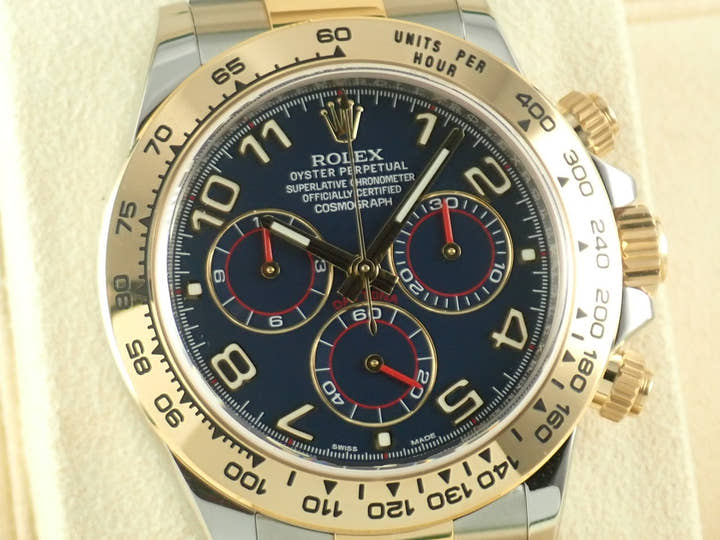 Rolex Daytona Ref. 116503 Stainless Steel/Yellow Gold Blue Dial