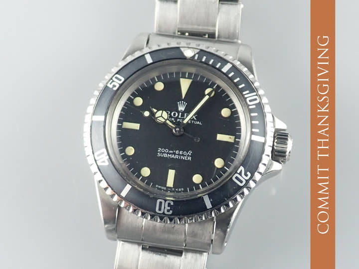 Rolex Submariner Ref.5513 Black Dial Used submariner-254