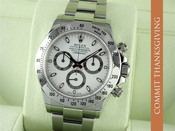 ロレックス デイトナ Ref.116520 ホワイト文字盤 中古 daytona-431