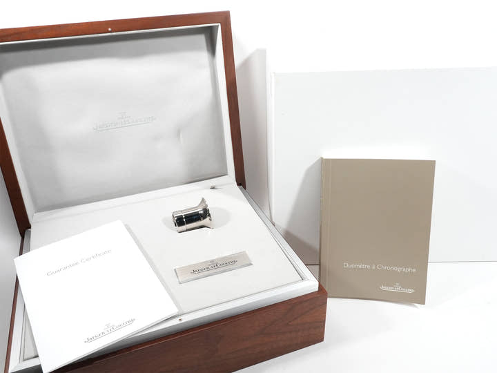 ジャガールクルト デュオメトロ クロノグラフ Ref.Q6012420 シルバー文字盤 中古 unh4hn5w