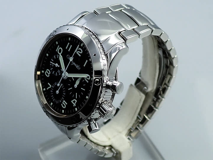 ブレゲ アエロナバル Ref.3800ST/92/SW9 ブラック文字盤 中古 9WHVFKFA