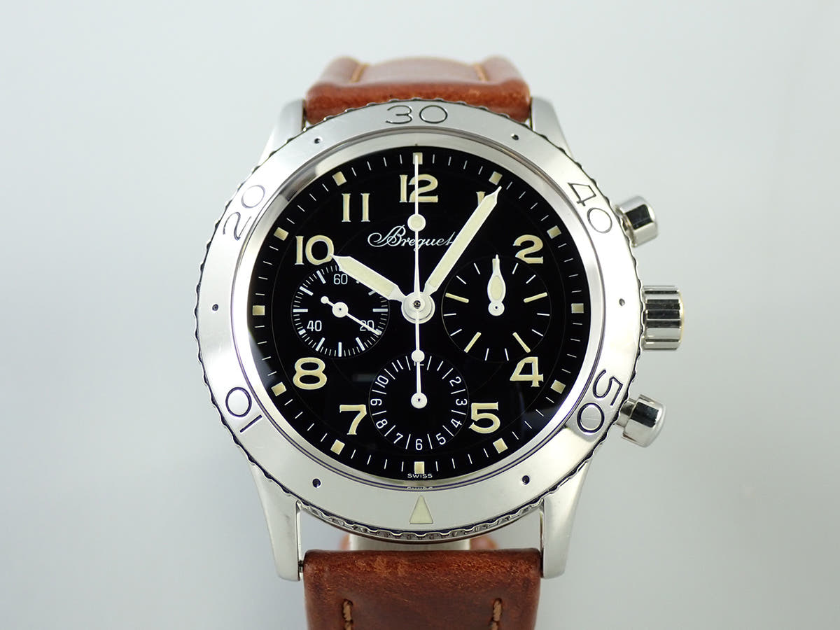 ブレゲ アエロナバル Ref.3800ST/92/3W6 ブラック文字盤 中古 657V2440