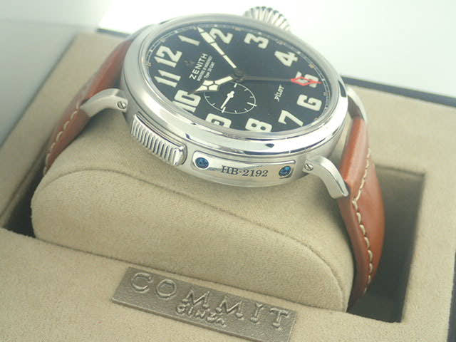 ゼニス パイロット Ref.03.2430.693/21.C723 ブラック文字盤 中古 aeronef-2