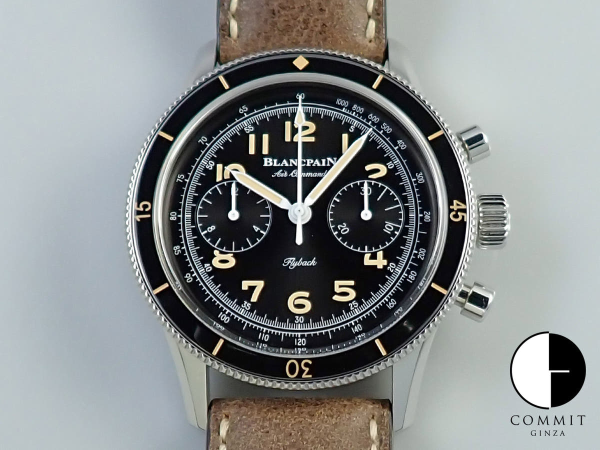 ブランパン エアコマンド Ref.AC01-1130-63A ブラック文字盤 中古 VF878763