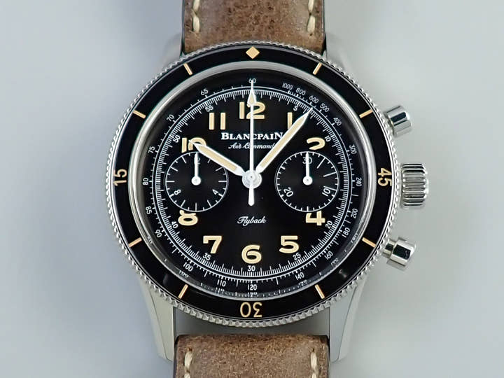 ブランパン エアコマンド Ref.AC01-1130-63A ブラック文字盤 中古 VF878763