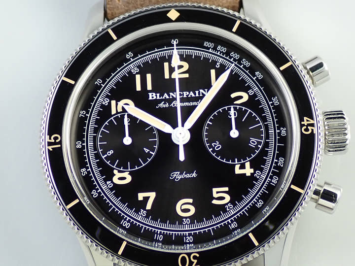 ブランパン エアコマンド Ref.AC01-1130-63A ブラック文字盤 中古 VF878763