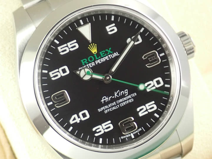ロレックス エアキング Ref.116900 ステンレススチール ブラック文字盤