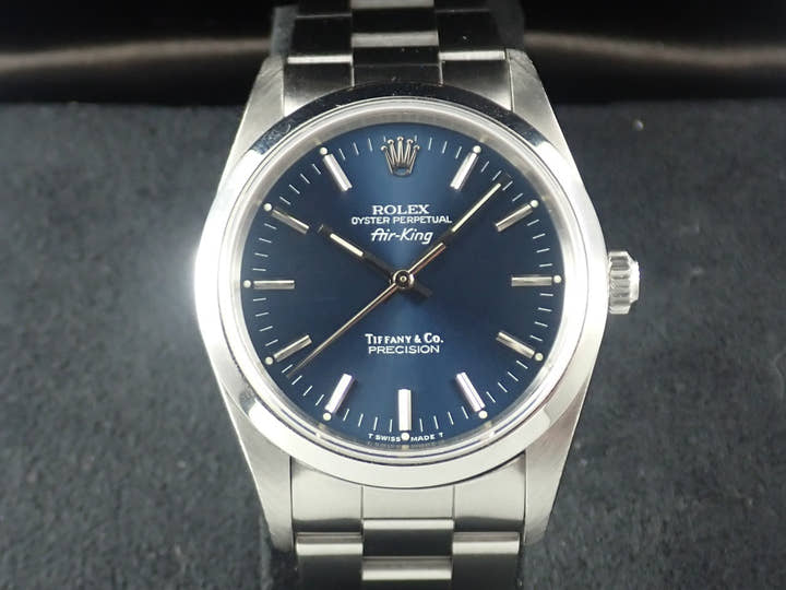 ロレックス エアキング Ref.14000 ステンレススチール ブルー文字盤