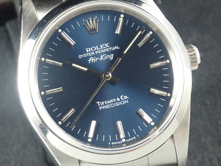 ロレックス エアキング Ref.14000 ステンレススチール ブルー文字盤