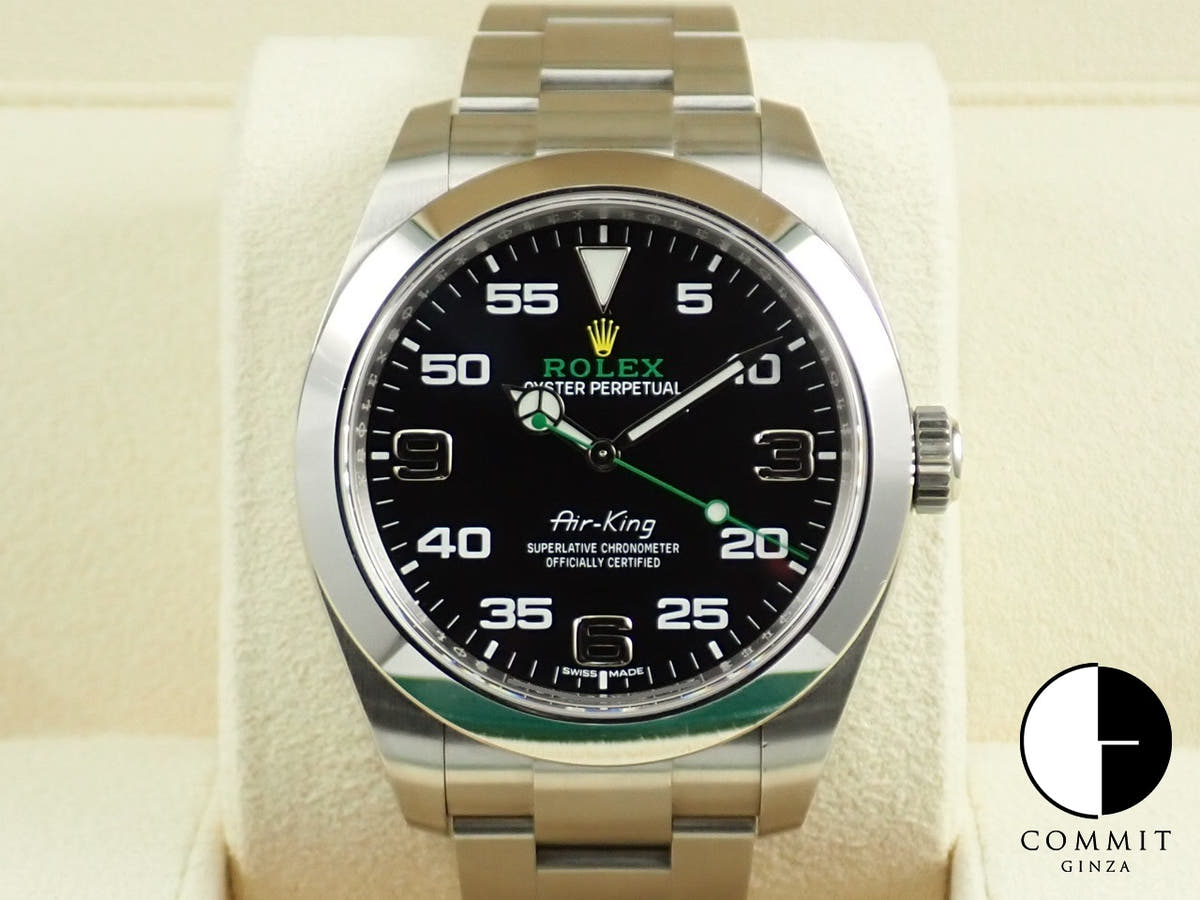 ロレックス エアキング Ref.116900 ステンレススチール ブラック文字盤