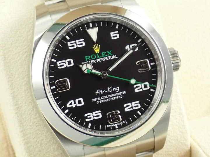 ロレックス エアキング Ref.116900 ステンレススチール ブラック文字盤