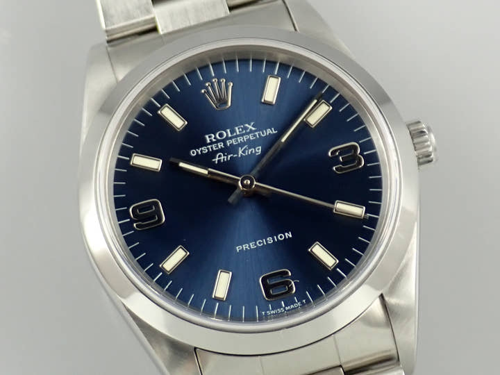 ロレックス エアキング Ref.14000 ステンレススチール ブルー文字盤