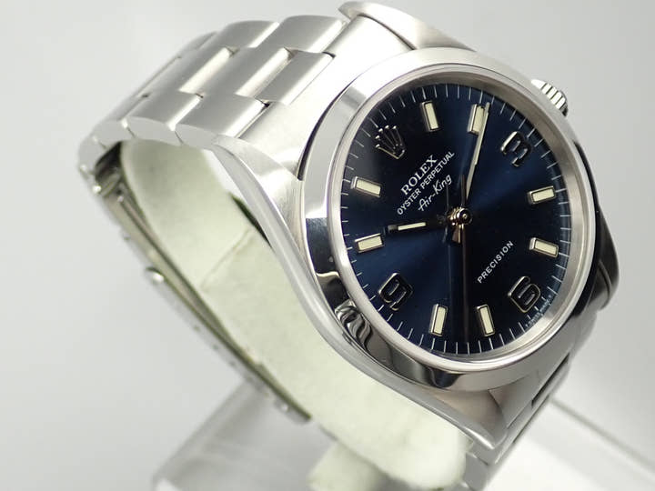 ロレックス エアキング Ref.14000 ステンレススチール ブルー文字盤