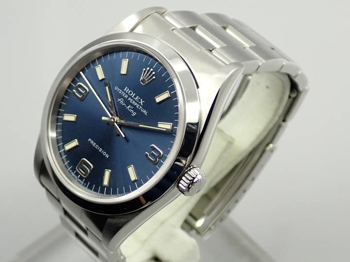 ロレックス エアキング Ref.14000 ステンレススチール ブルー文字盤