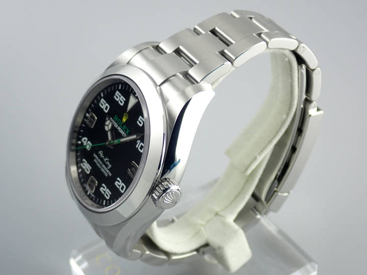 ロレックス エアキング Ref.116900 ブラック文字盤 未使用 airking-18