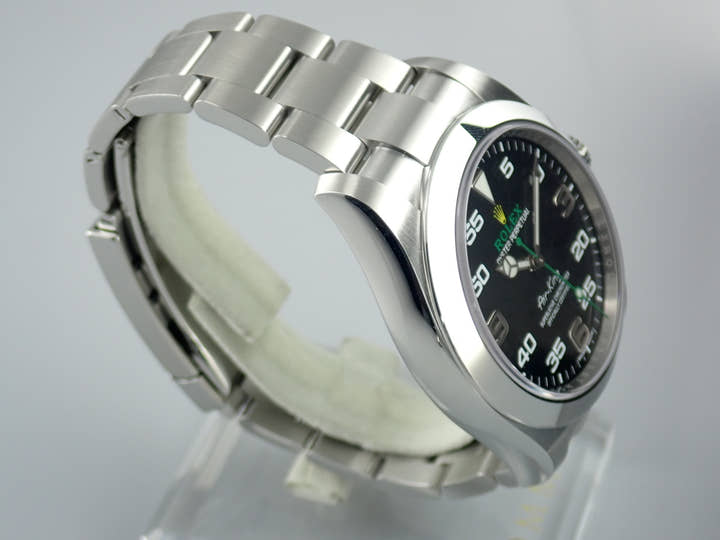 ロレックス エアキング Ref.116900 ブラック文字盤 未使用 airking-18