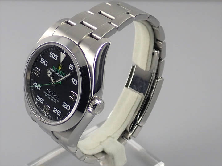 ロレックス エアキング Ref.116900 ブラック文字盤 中古 airking-21