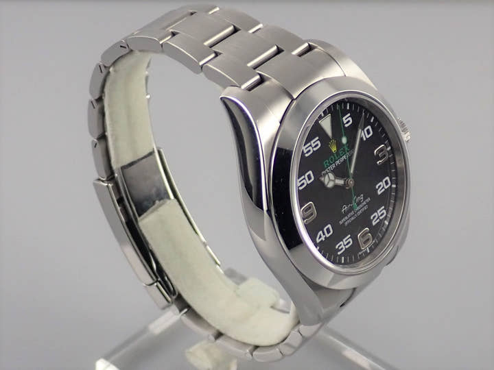 ロレックス エアキング Ref.116900 ブラック文字盤 中古 airking-21