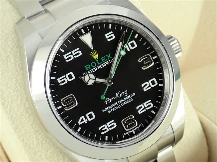 ロレックス エアキング Ref.116900 ブラック文字盤 未使用 airking-22