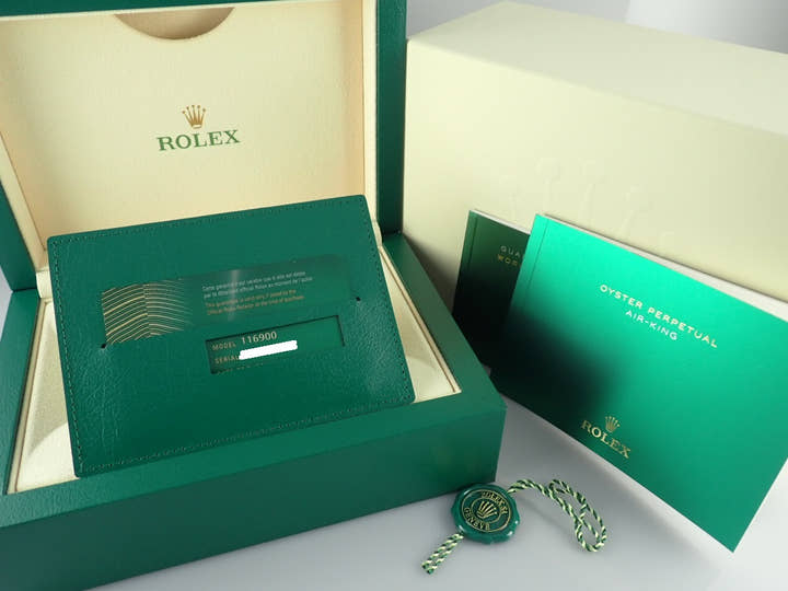 ロレックス エアキング Ref.116900 ブラック文字盤 未使用 airking-23