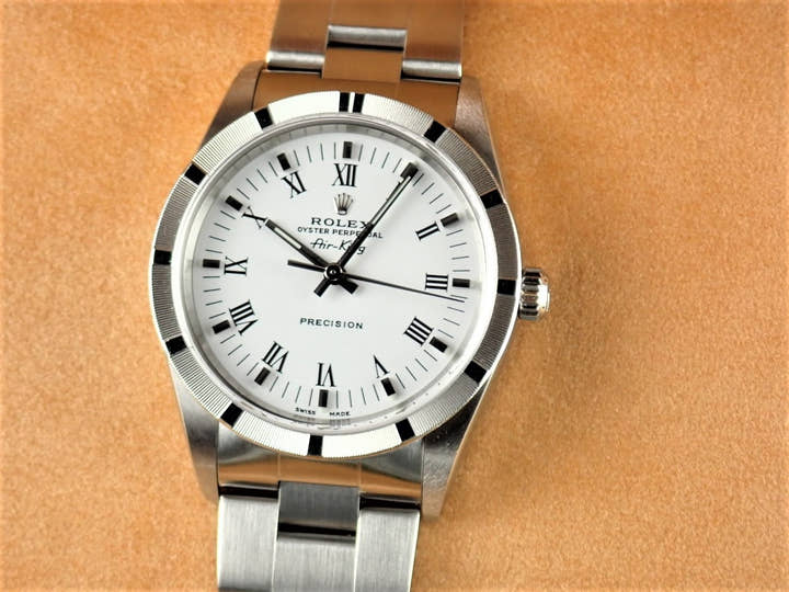 ロレックス エアキング Ref.14010M ホワイト文字盤 中古 airking-25