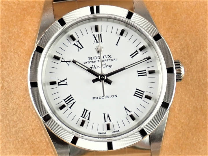 ロレックス エアキング Ref.14010M ホワイト文字盤 中古 airking-25