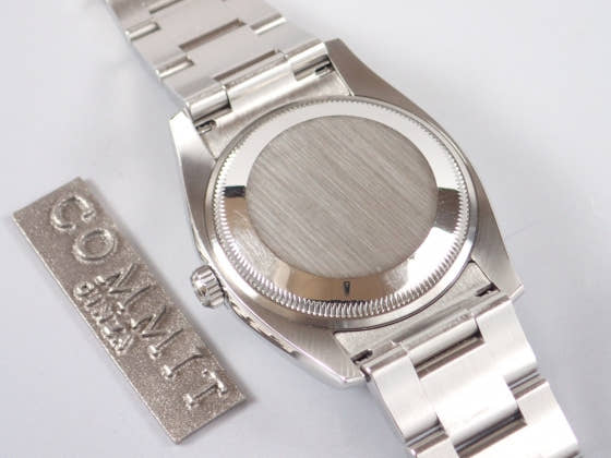 ロレックス エアキング Ref.114200 ブルーコンセントリック文字盤 中古 airking-2
