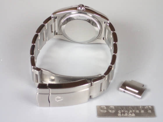 ロレックス エアキング Ref.114200 ブルーコンセントリック文字盤 中古 airking-2