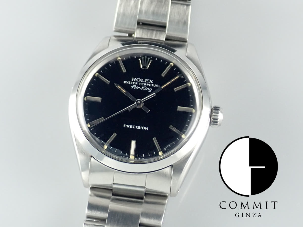 Rolex Air King Ref.5500 Black Dial Used airking-30