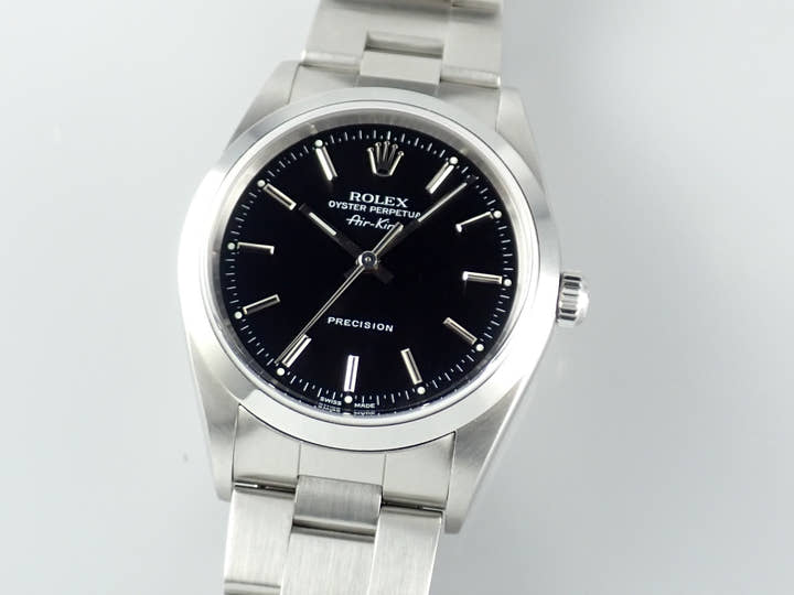 ロレックス エアキング Ref.14000 ブラック文字盤 中古 airking-31