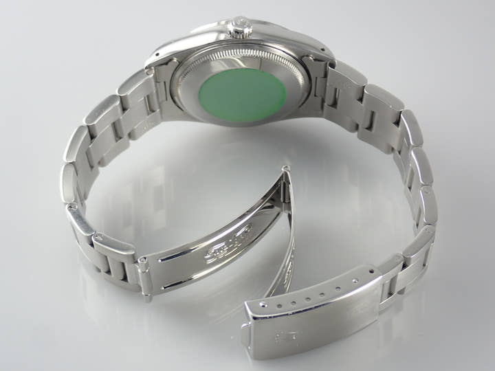 ロレックス エアキング Ref.14000 ブルー文字盤 中古 airking-32