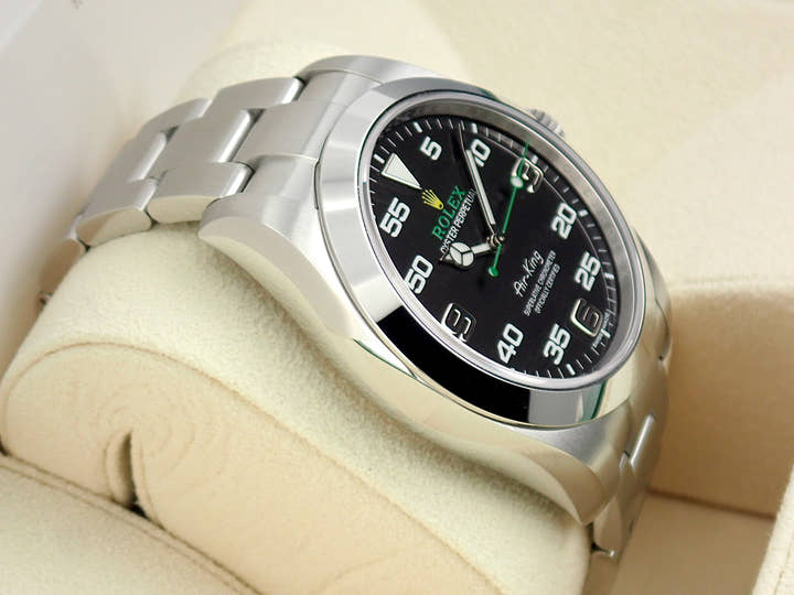 ロレックス エアキング Ref.116900 ブラック文字盤 未使用 airking-37