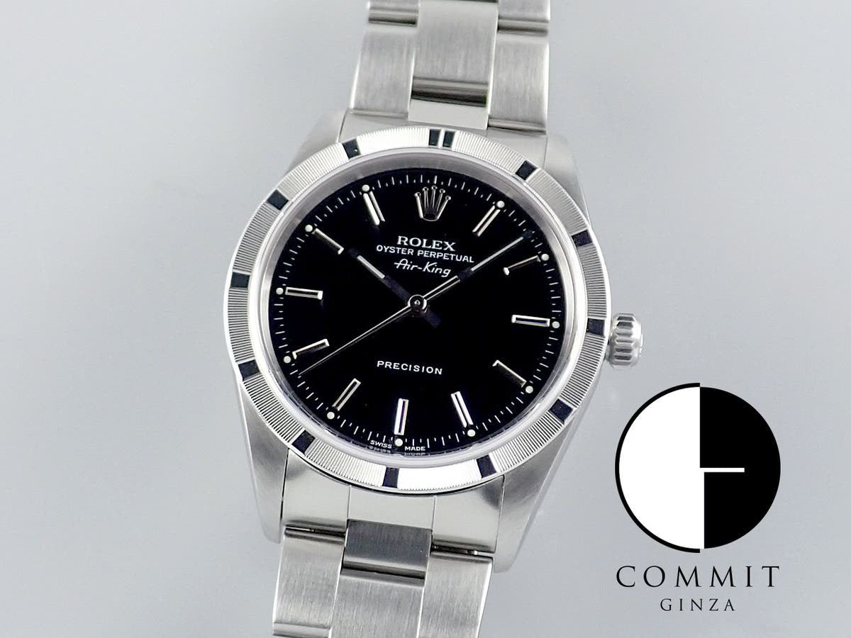 Rolex Air King Ref.14010M Black Dial Used airking-39