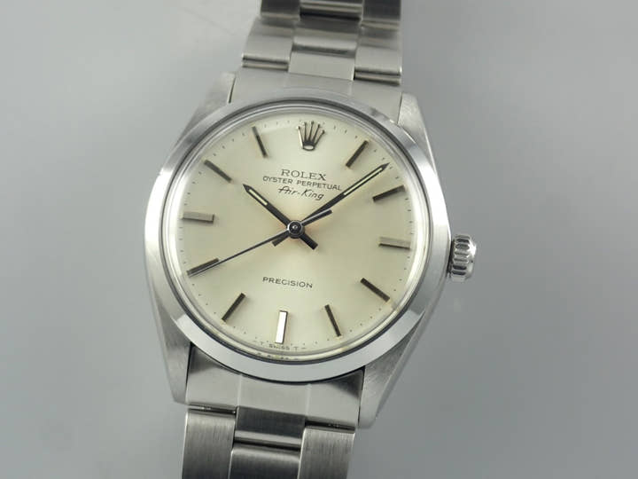 Rolex Air King Ref.5500 Silver Dial Used airking-40