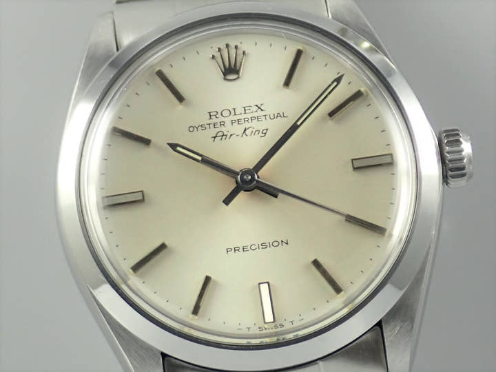 Rolex Air King Ref.5500 Silver Dial Used airking-40