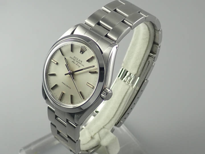 Rolex Air King Ref.5500 Silver Dial Used airking-40