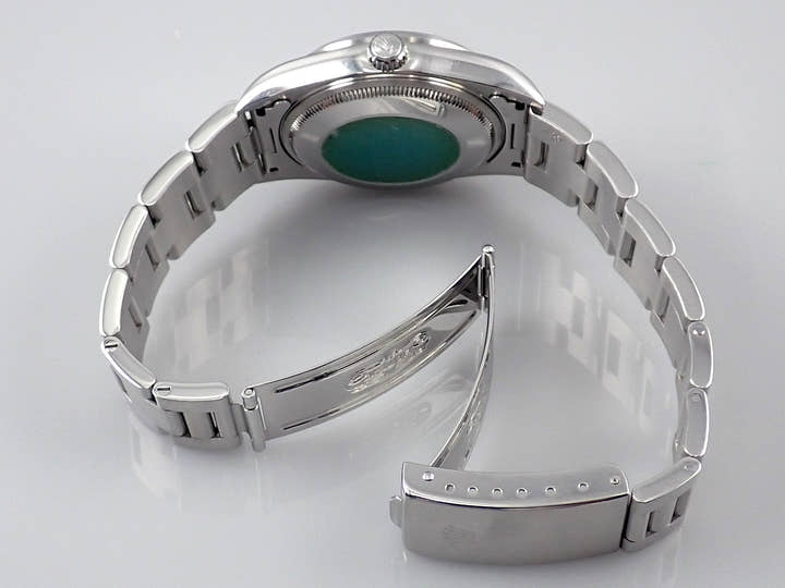 ロレックス エアキング Ref.14000M ブルー文字盤 中古 airking-47