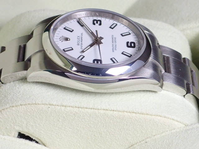 ロレックス オイスターパーペチュアル Ref.114200 ホワイト/369文字盤 中古 airking-7