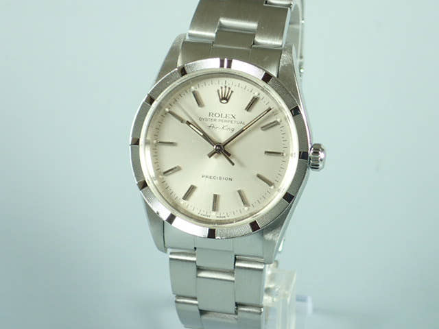 ロレックス エアキング Ref.14010 シルバー文字盤 中古 airking-9