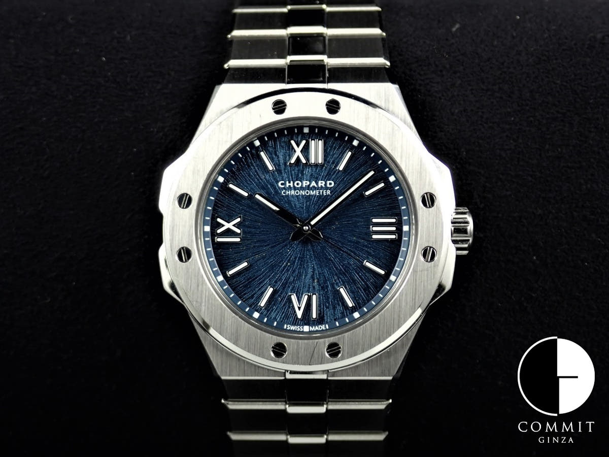 ショパール アルパインイーグル スモール Ref.298601-3001 ブルー文字盤 美品 603KMCHK