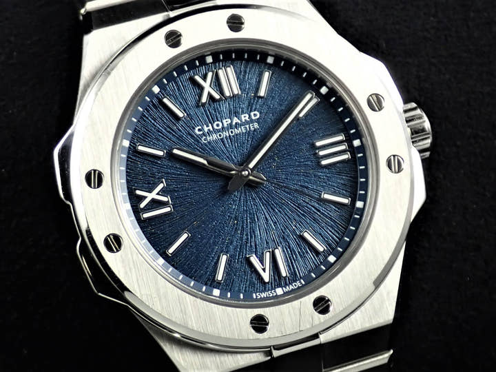 ショパール アルパインイーグル スモール Ref.298601-3001 ブルー文字盤 美品 603KMCHK