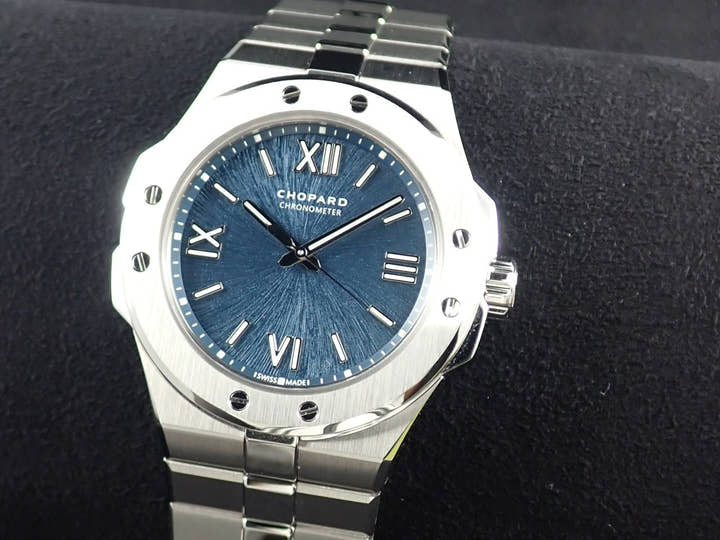 ショパール アルパインイーグル スモール Ref.298601-3001 ブルー文字盤 美品 BCRAC536