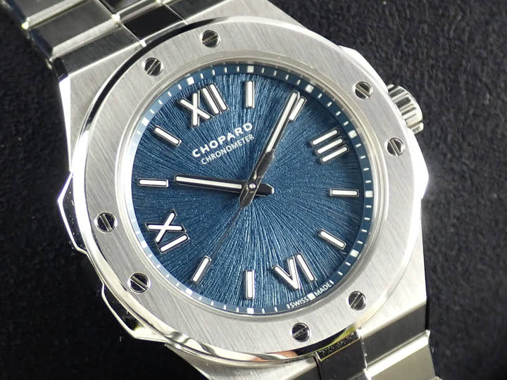 ショパール アルパインイーグル スモール Ref.298601-3001 ブルー文字盤 美品 BCRAC536