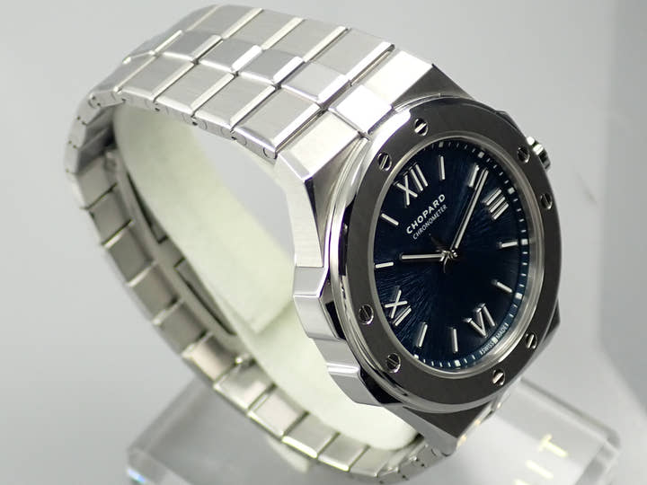 ショパール アルパインイーグル スモール Ref.298601-3001 ブルー文字盤 美品 BCRAC536