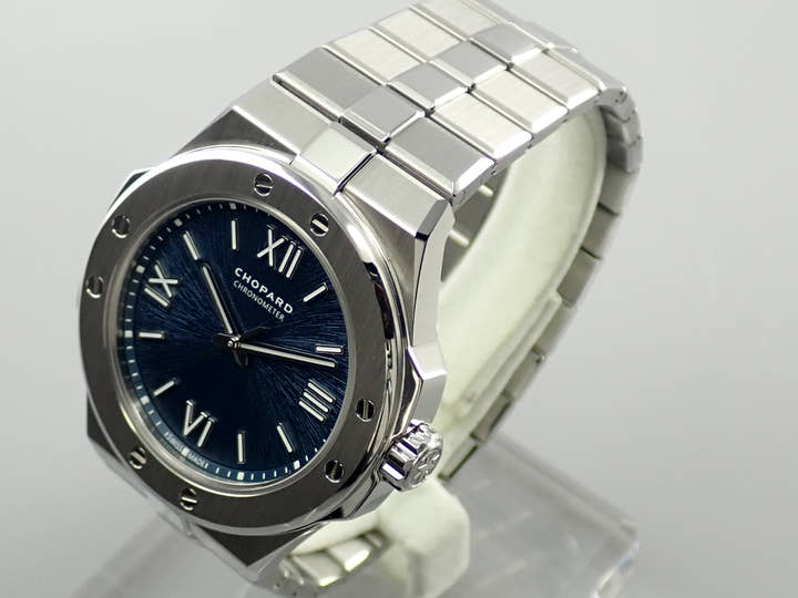 ショパール アルパインイーグル スモール Ref.298601-3001 ブルー文字盤 美品 BCRAC536