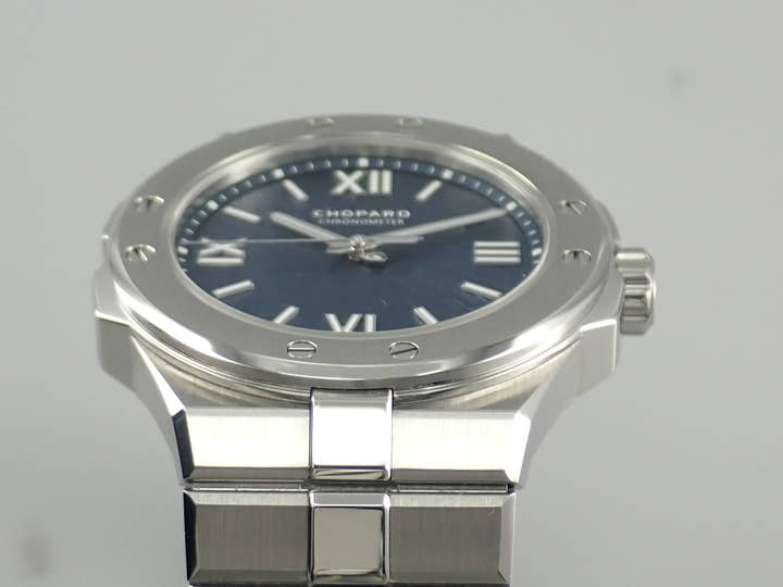 ショパール アルパインイーグル スモール Ref.298601-3001 ブルー文字盤 美品 BCRAC536