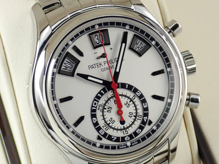 Patek Philippe Annual Calendar Chronograph Ref. 5960/1A-001 Stainless Steel Silver Dial