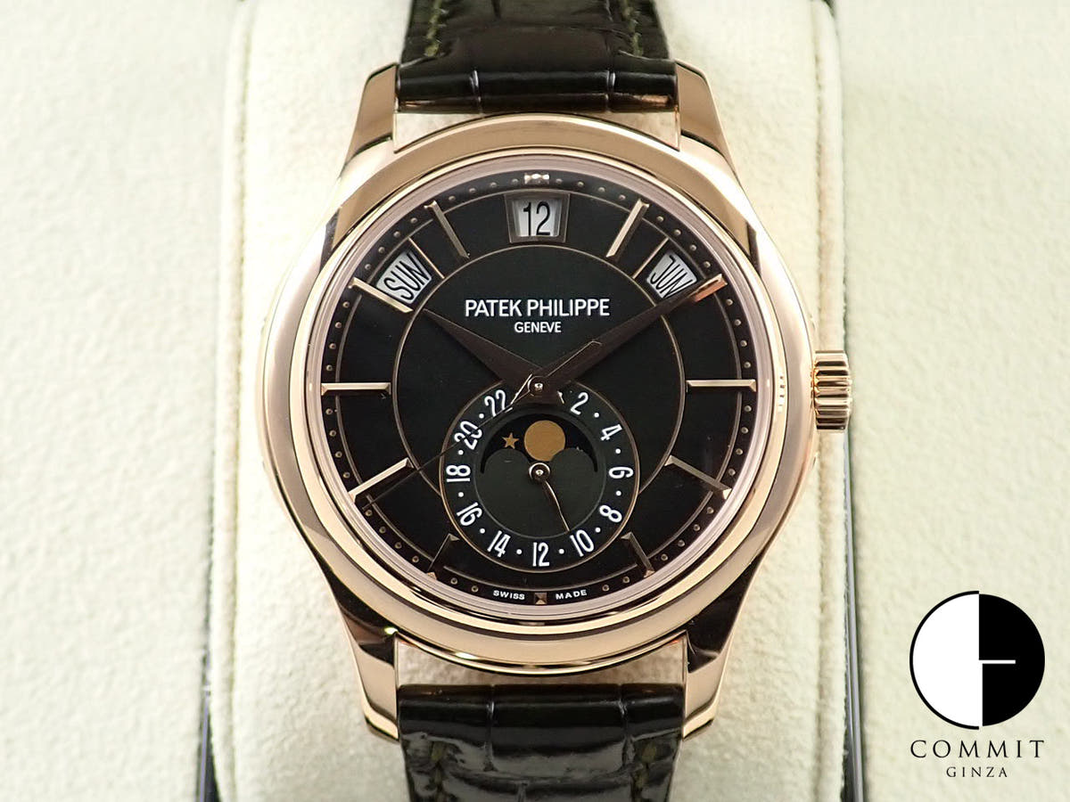 パテックフィリップ アニュアルカレンダー Ref.5205R-011 ローズゴールド オリーブグリーン文字盤